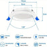 LED Einbauleuchten Set 20× IP44 220 V Flachspots